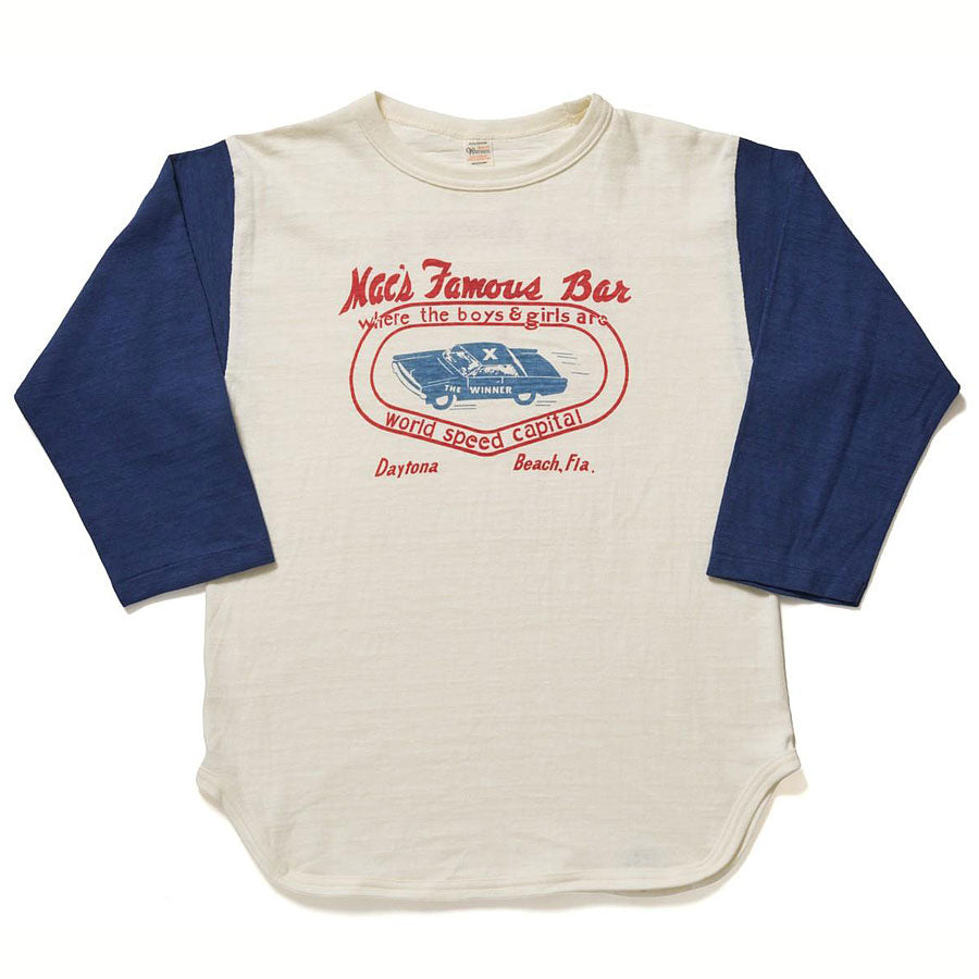 WAREHOUSE ウエアハウス Tシャツ Lot 4800 7分袖ベースボールT MAC’S FAMOUS BAR アメカジ メンズ