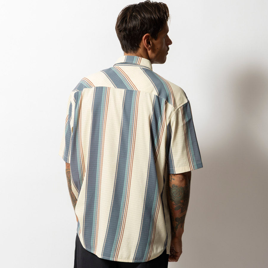 ROARK ロアーク シャツ "VERTICAL STRIPES" BLESS UP S/S RWJ1225