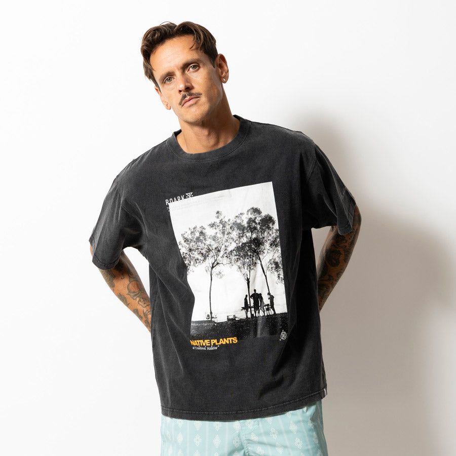 ROARK ロアーク Tシャツ "NATIVE PLANTS" WELL WORN TEE RTJM1220