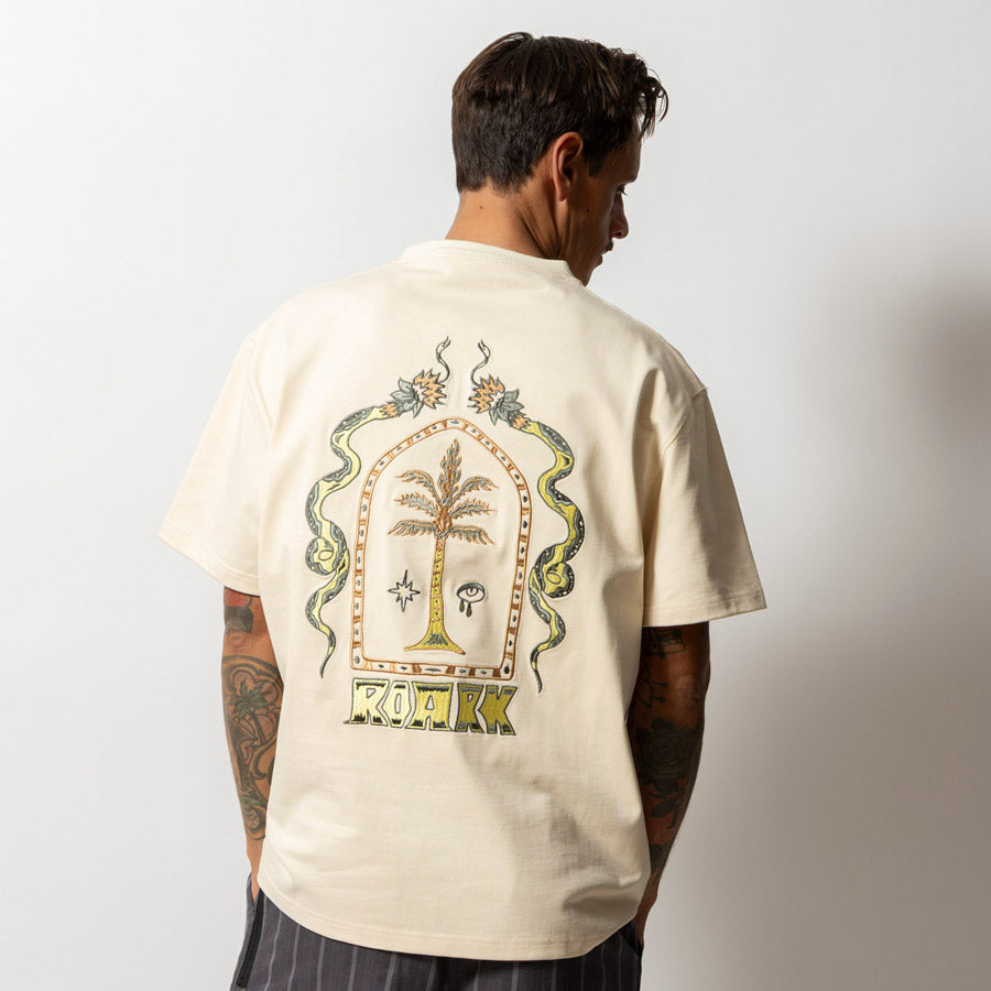 ROARK ロアーク Tシャツ "AUGS PALM" 14oz H/W TEE RTJHW1221