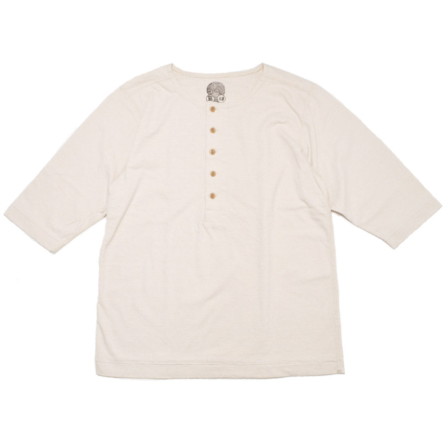 TWO MOON トゥームーン Tシャツ 20277 Half sleeve henley neck tee ハーフスリーブ ヘンリーネック Tシャツ