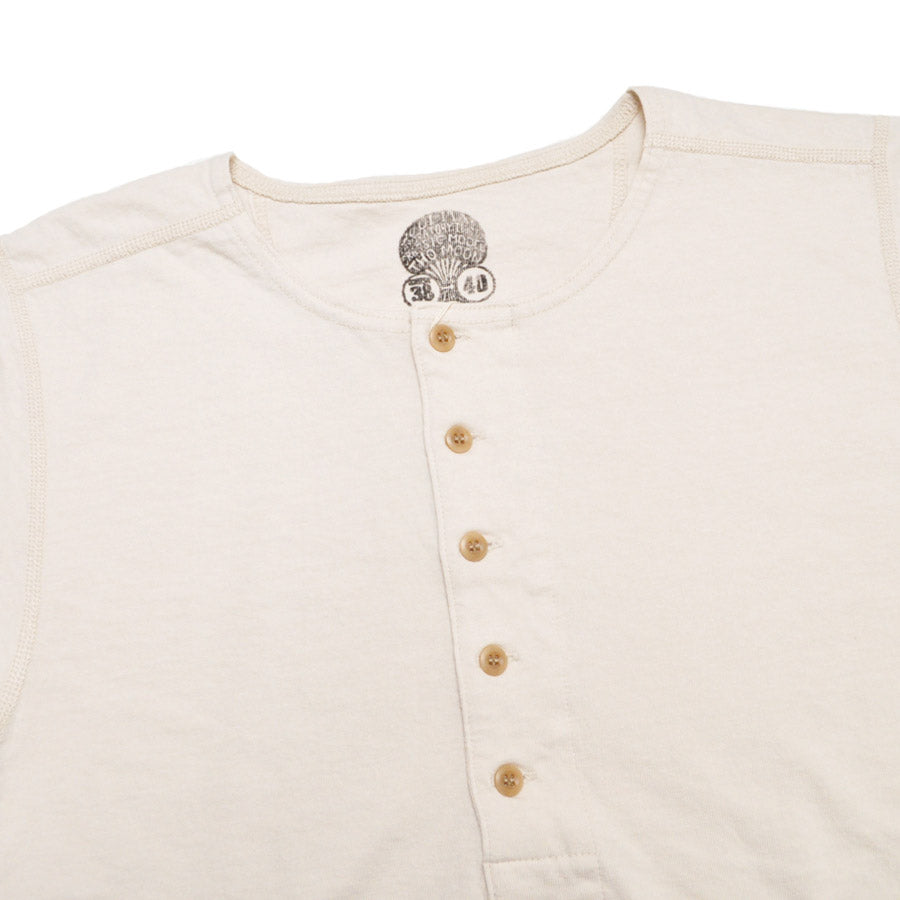 TWO MOON トゥームーン Tシャツ 20277 Half sleeve henley neck tee ハーフスリーブ ヘンリーネック Tシャツ