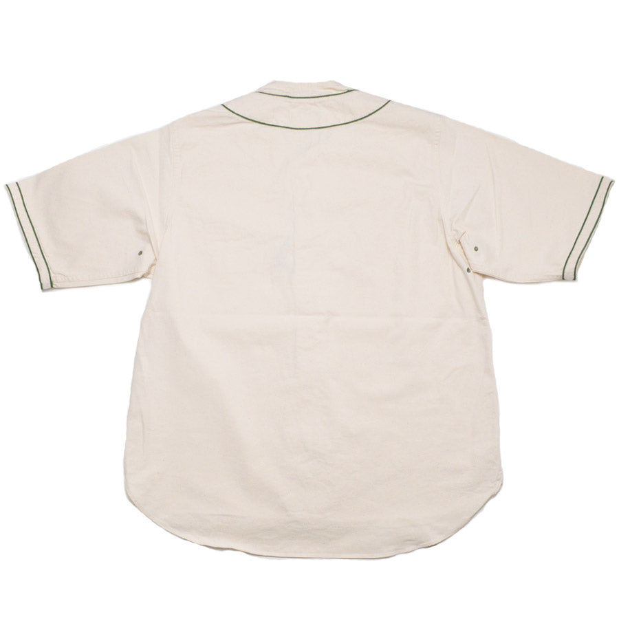 NIGEL CABOURN ナイジェルケーボン シャツ ベースボールシャツ ショートスリーブ - コットンツイル 80520011002 BASEBALL SHIRT S/S - COTTON TWILL
