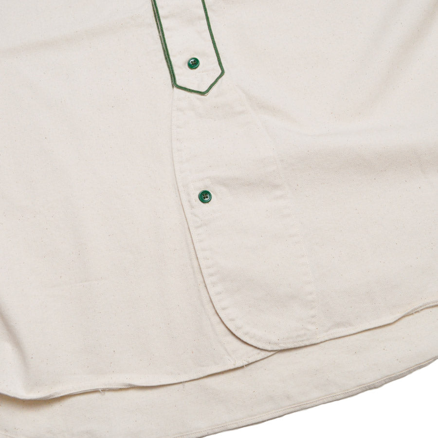 NIGEL CABOURN ナイジェルケーボン シャツ ベースボールシャツ ショートスリーブ - コットンツイル 80520011002 BASEBALL SHIRT S/S - COTTON TWILL