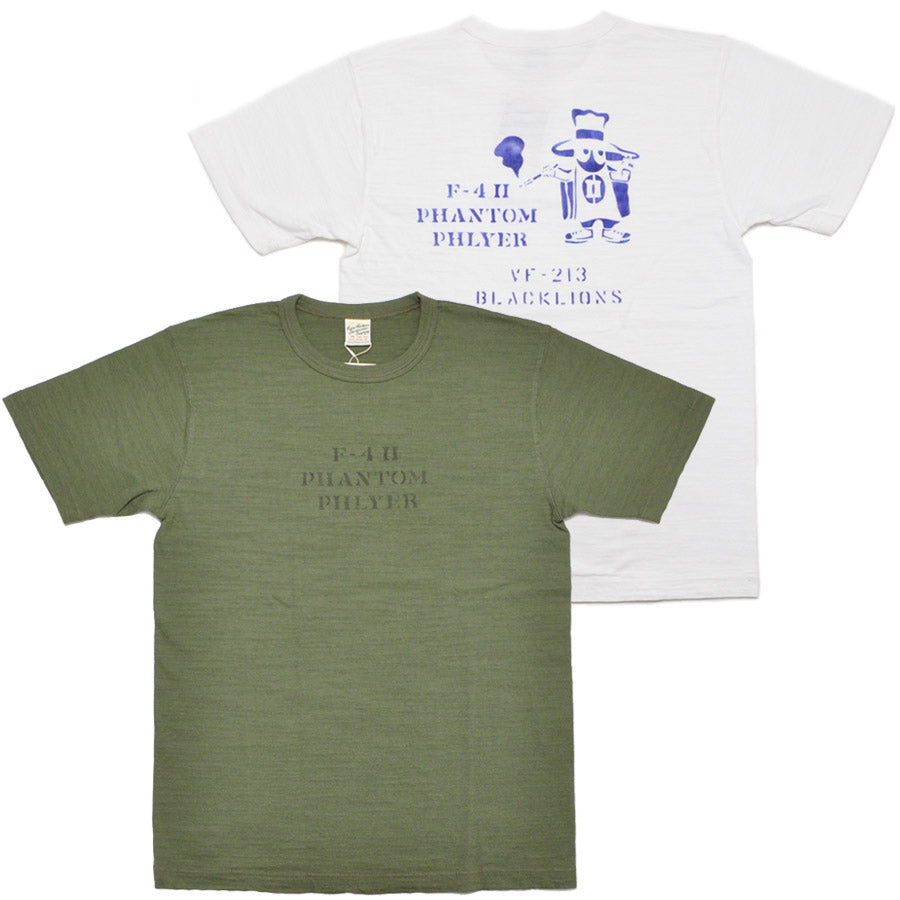 BUZZ RICKSON'S バズリクソンズ Tシャツ BR79730 SLUB YARN T-SHIRT PHANTOM PHLYER