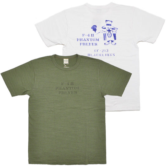 BUZZ RICKSON'S バズリクソンズ Tシャツ BR79730 SLUB YARN T-SHIRT PHANTOM PHLYER