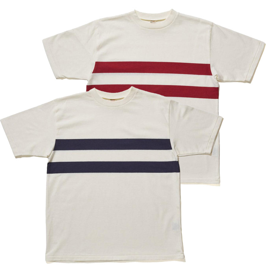 WAREHOUSE ウエアハウス Tシャツ Lot 4112 パネルボーダーリンガーT (B柄)