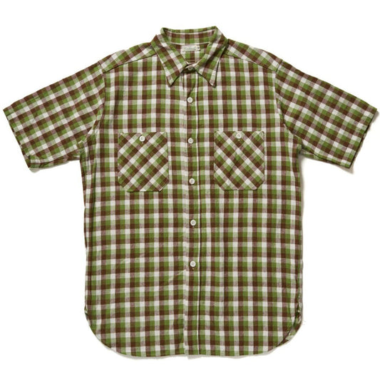 WAREHOUSE ウエアハウス シャツ Lot 3056 SHORT SLEEVE CHECK WORK SHIRTS A柄