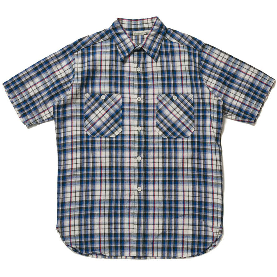 WAREHOUSE ウエアハウス シャツ Lot 3056 SHORT SLEEVE CHECK WORK SHIRTS B柄