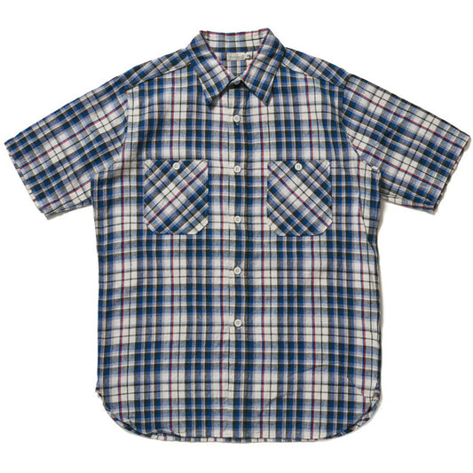 WAREHOUSE ウエアハウス シャツ Lot 3056 SHORT SLEEVE CHECK WORK SHIRTS B柄