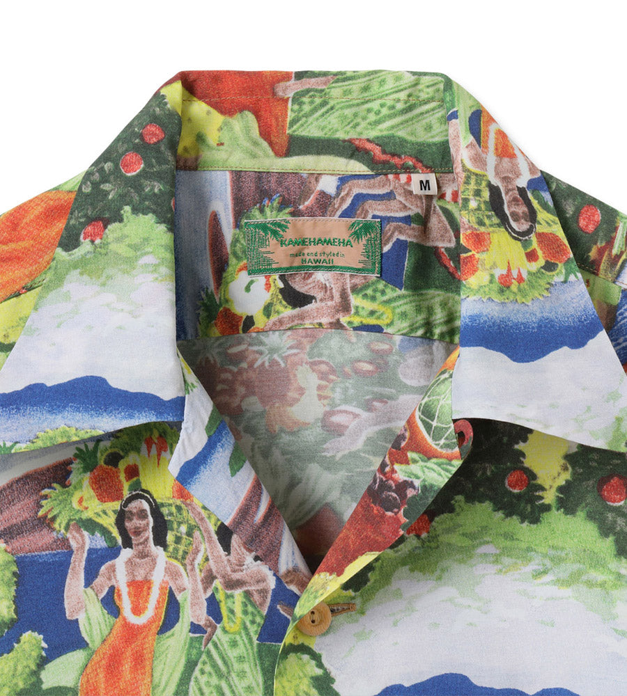 SUN SURF サンサーフ アロハシャツ SS39678 SUN SURF SPECIAL EDITION “ORIGINAL MATSON MENU DESIGN by EUGENE SAVAGE” (SHORT SLEEVE)