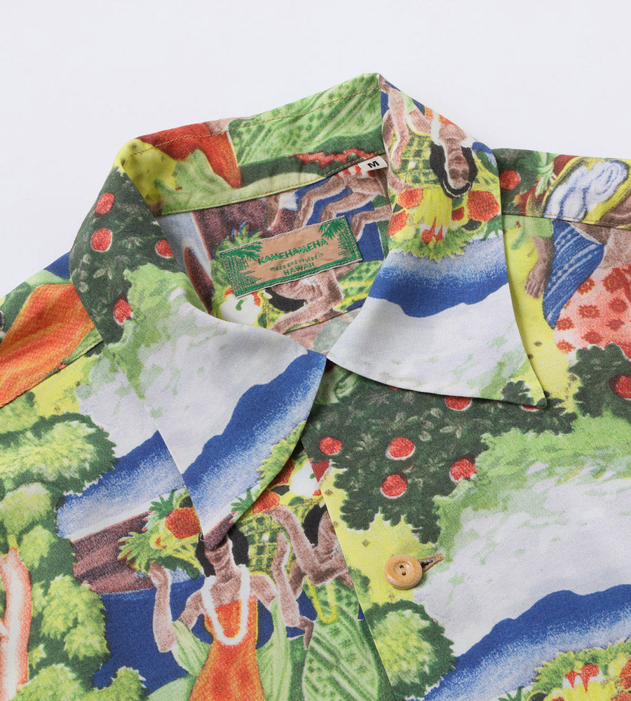 SUN SURF サンサーフ アロハシャツ SS39678 SUN SURF SPECIAL EDITION “ORIGINAL MATSON MENU DESIGN by EUGENE SAVAGE” (SHORT SLEEVE)