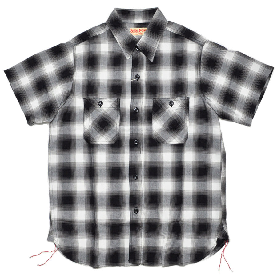 シュガーケーン SUGAR CANE シャツ SC39728 RAYON OMBRE CHECK S/S WORK SHIRT