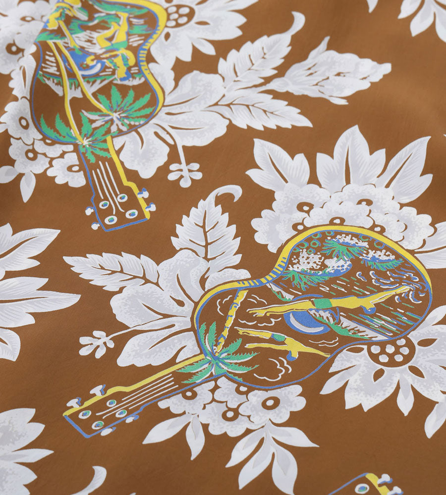 SUN SURF サンサーフ アロハシャツ SS39613 RAYON HAWAIIAN SHIRT “UKULELE MELODY”