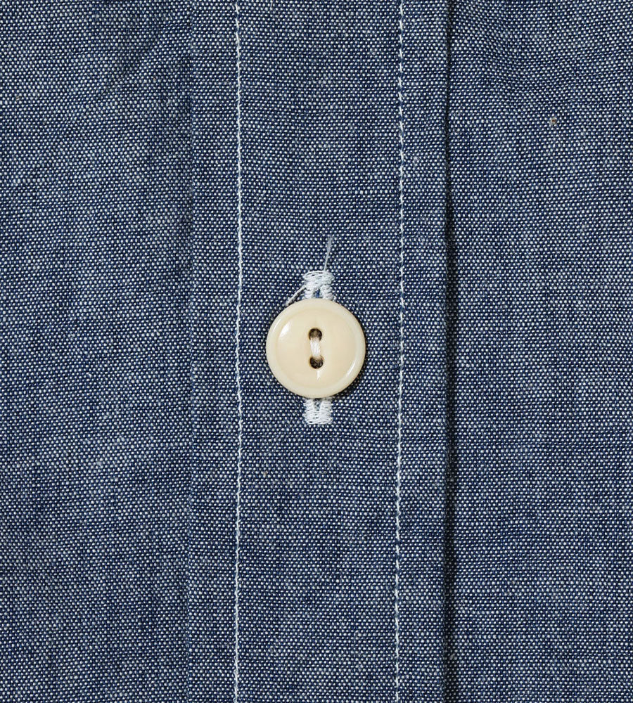 シュガーケーン SUGAR CANE シャツ SC39731 CHAMBRAY WORK SHIRT with CHAIN EMBROIDERED