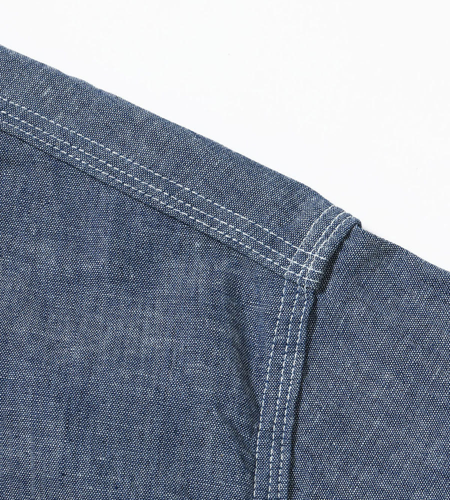 シュガーケーン SUGAR CANE シャツ SC39731 CHAMBRAY WORK SHIRT with CHAIN EMBROIDERED