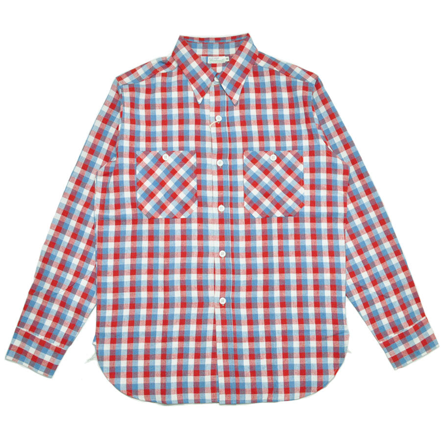 WAREHOUSE ウエアハウス シャツ Lot 3055 LONG SLEEVE CHECK WORK SHIRTS A柄