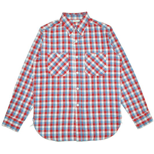 WAREHOUSE ウエアハウス シャツ Lot 3055 LONG SLEEVE CHECK WORK SHIRTS A柄