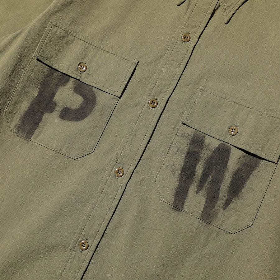 JELADO ジェラード S/S Officer Shirt PW Stencil Custom CT21114B ワークシャツ メンズ