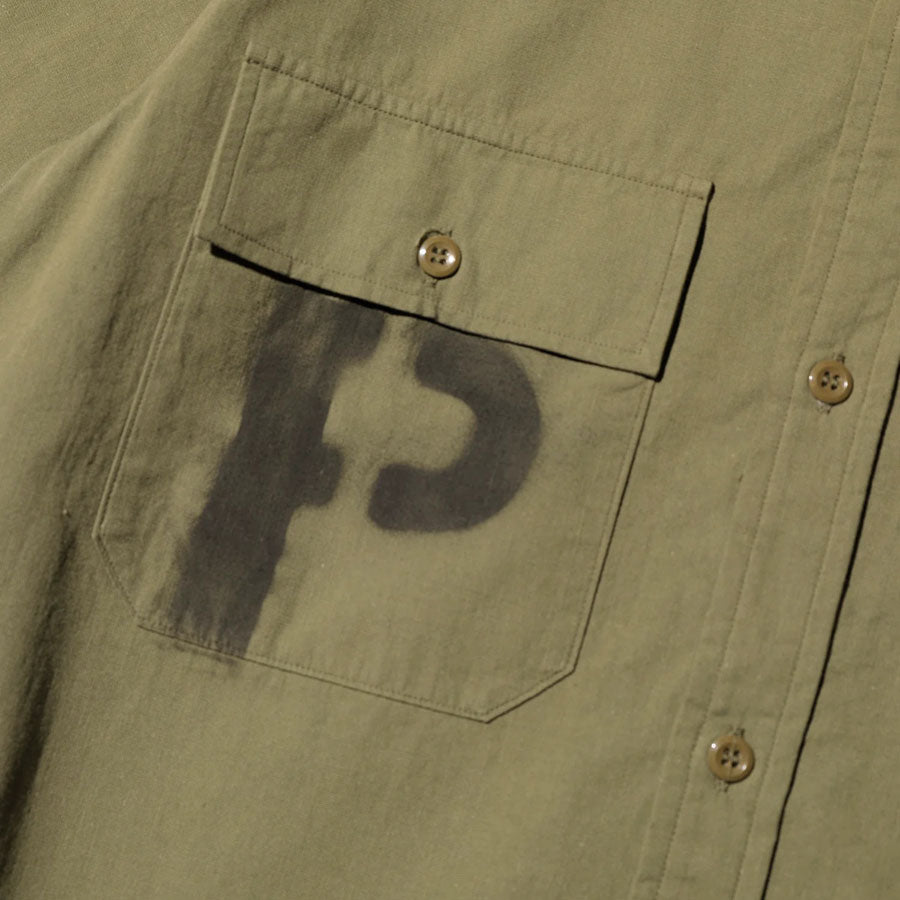 JELADO ジェラード S/S Officer Shirt PW Stencil Custom CT21114B ワークシャツ メンズ