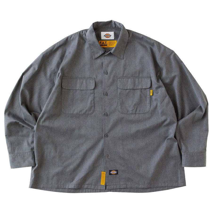 FAT エフエーティー シャツ SUPPLIES F32620-SH03 ワークシャツ Dickies ディッキーズ コラボ