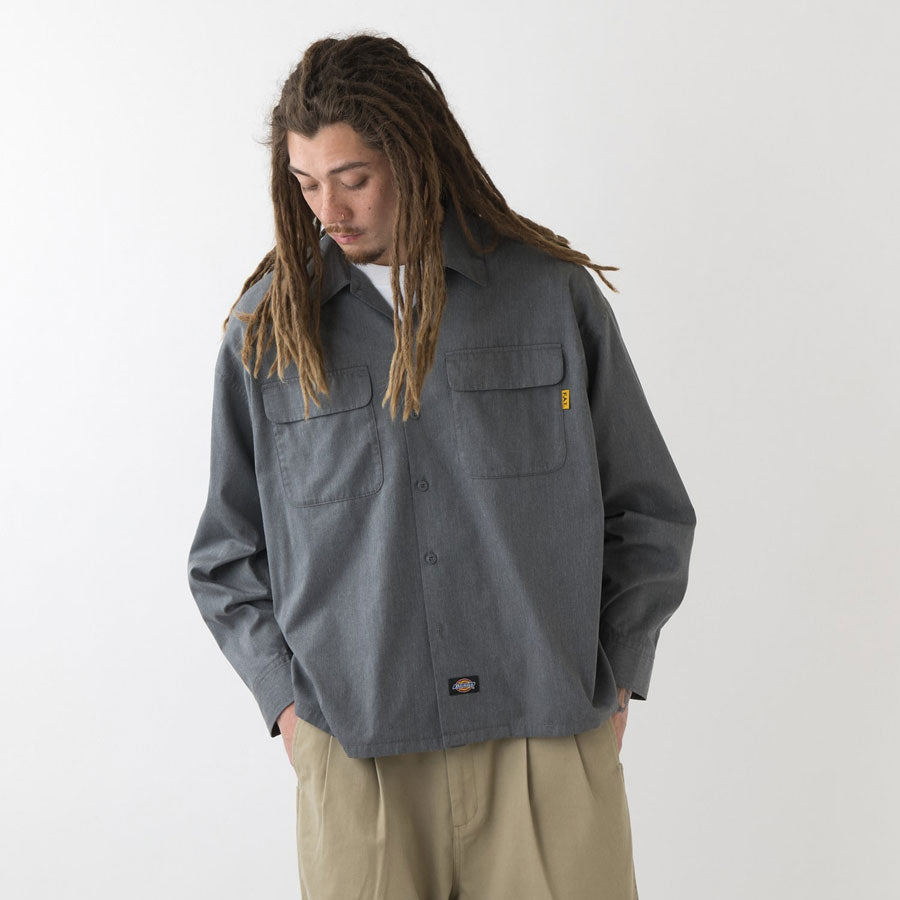 FAT エフエーティー シャツ SUPPLIES F32620-SH03 ワークシャツ Dickies ディッキーズ コラボ
