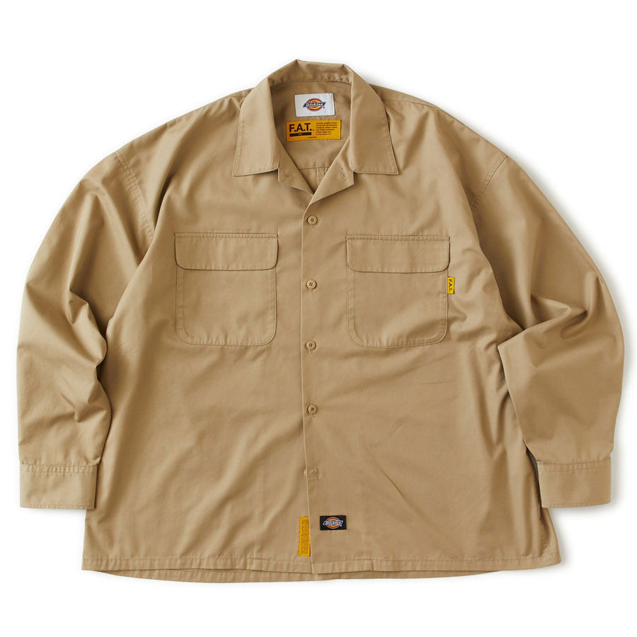 FAT エフエーティー シャツ SUPPLIES F32620-SH03 ワークシャツ Dickies ディッキーズ コラボ