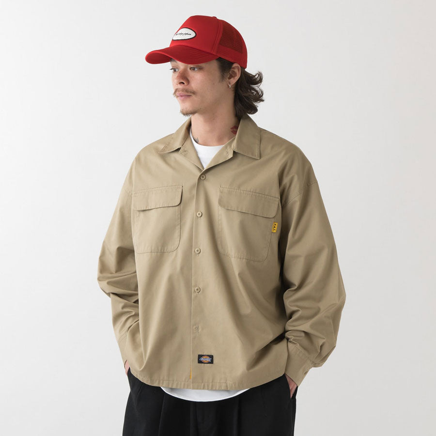 FAT エフエーティー シャツ SUPPLIES F32620-SH03 ワークシャツ Dickies ディッキーズ コラボ