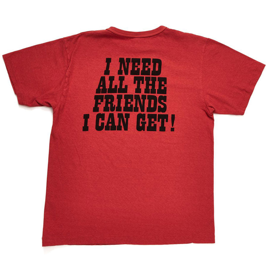 WAREHOUSE ウエアハウス Tシャツ Lot YP126S-2 I NEED ALL THE FRIENDS(CHARLIE BROWN) コラボ ピーナッツ PEANUTS スヌーピー