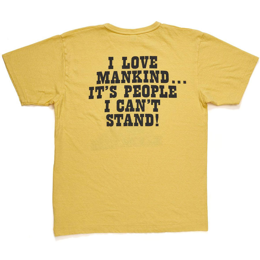 WAREHOUSE ウエアハウス Tシャツ Lot YP126S-4 I LOVE MANKIND…(LINUS) コラボ ピーナッツ PEANUTS スヌーピー