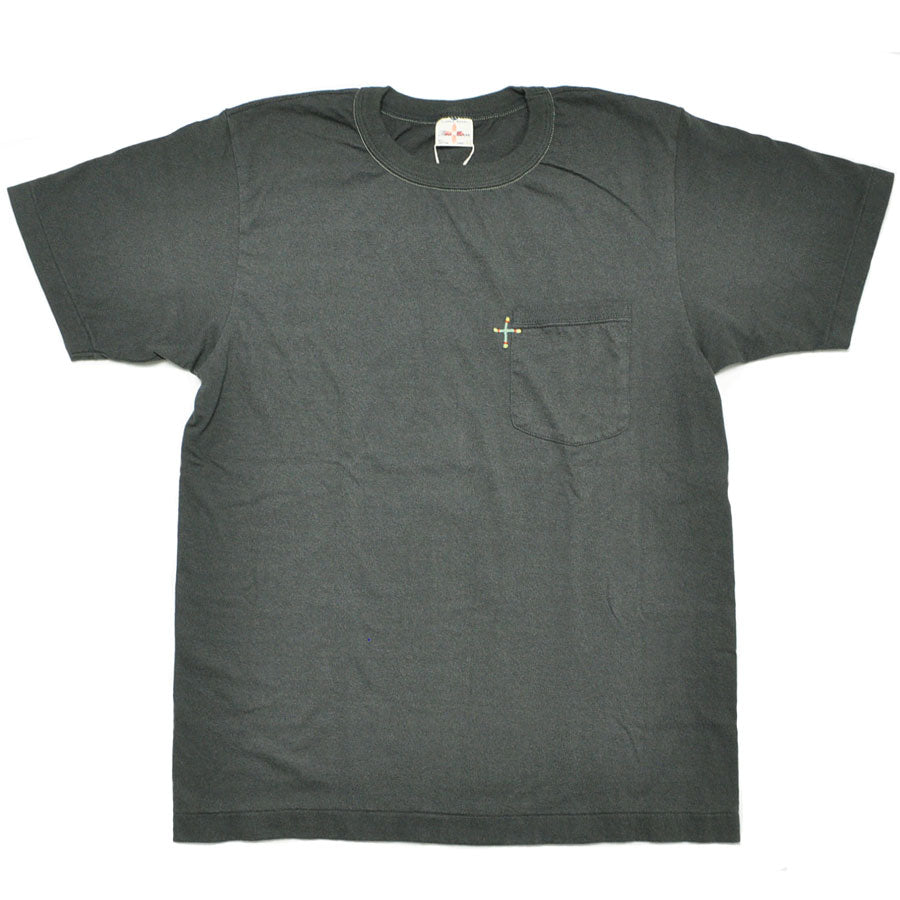 TWO MOON トゥームーン Tシャツ 26345 Pocket T-shirt クロス刺繍入りポケットTシャツ