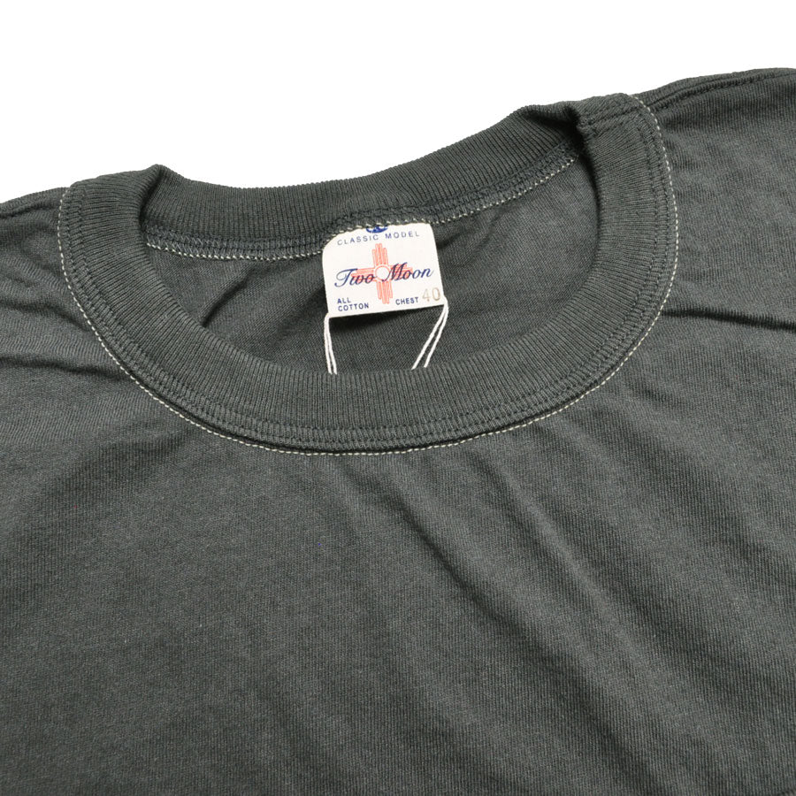 TWO MOON トゥームーン Tシャツ 26345 Pocket T-shirt クロス刺繍入りポケットTシャツ