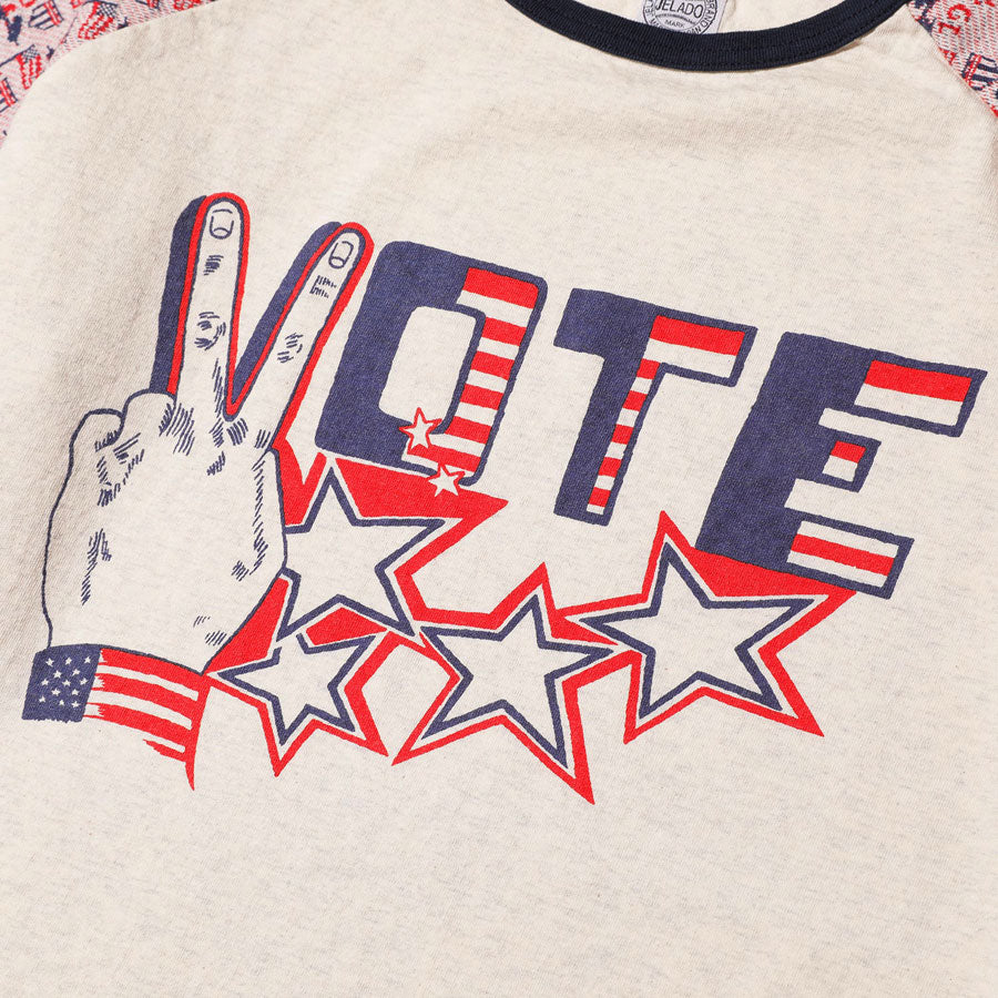 JELADO ジェラード Tシャツ Raglan Tee VOTE Print AB23212