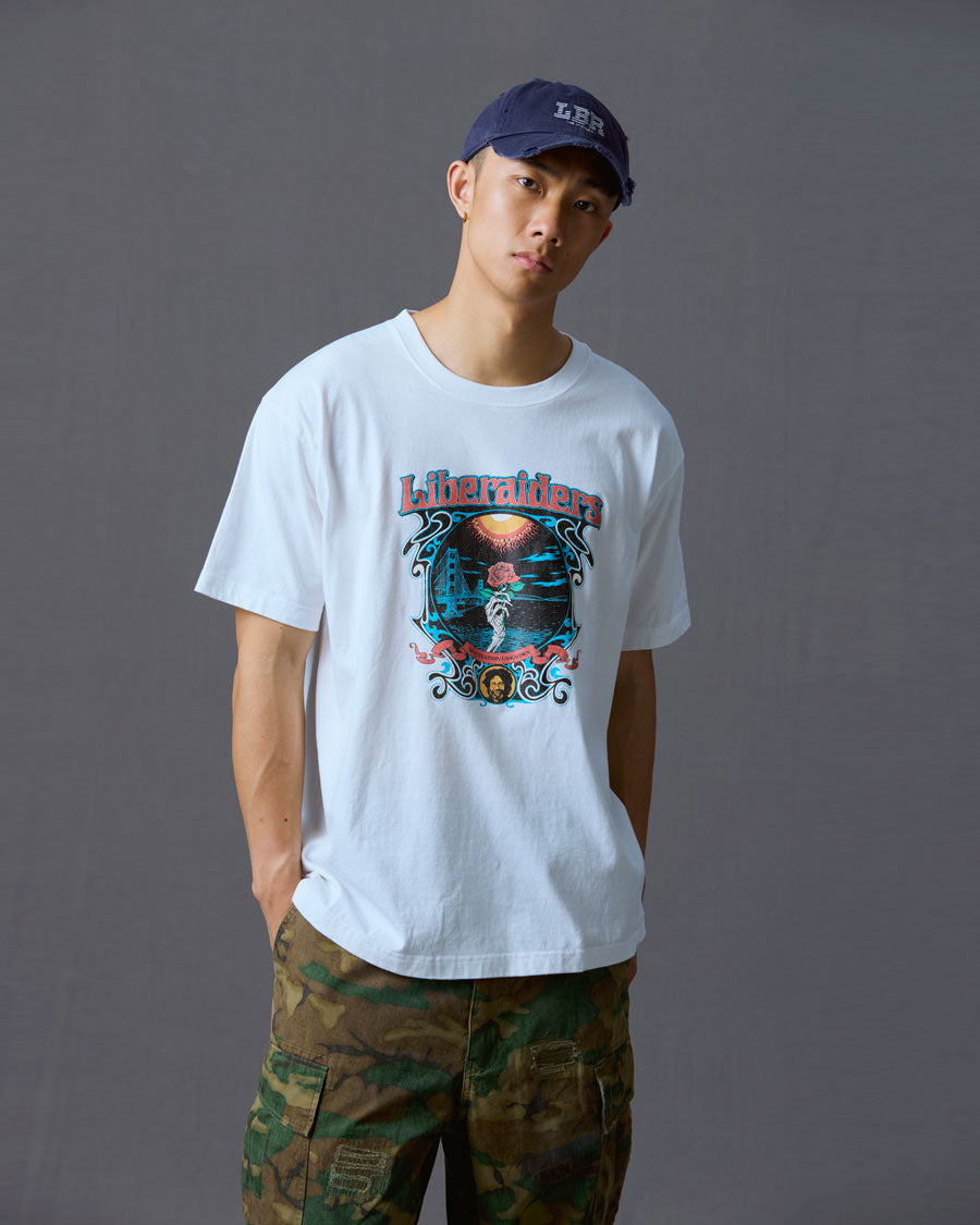 Liberaiders リベレイダース Tシャツ DEAD ROSE TEE 736012603 半袖