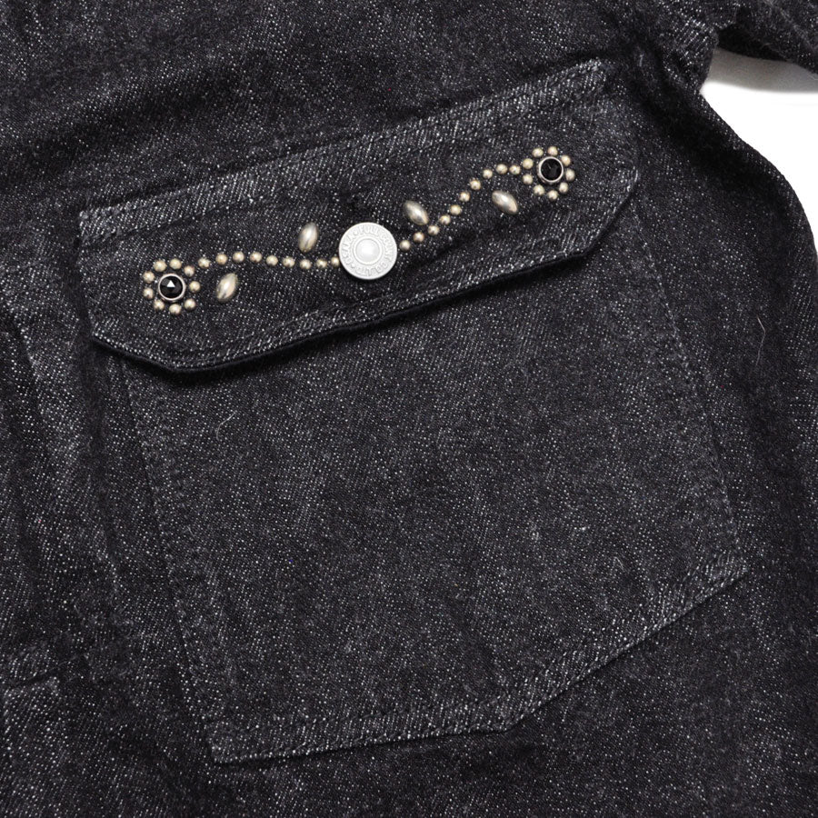 FULLCOUNT フルカウント デニムジャケット 2102BKSS-HTC Type 2 On Studs by Zip Stevenson HTC エイチティーシー