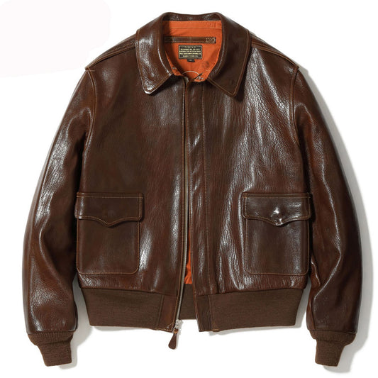 バズリクソンズ BUZZ RICKSON'S A-2 フライトジャケット BR80686 Type A-2 BUZZ RICKSON CLOTHING CO. CONTRACT No.18091 GOAT SKIN