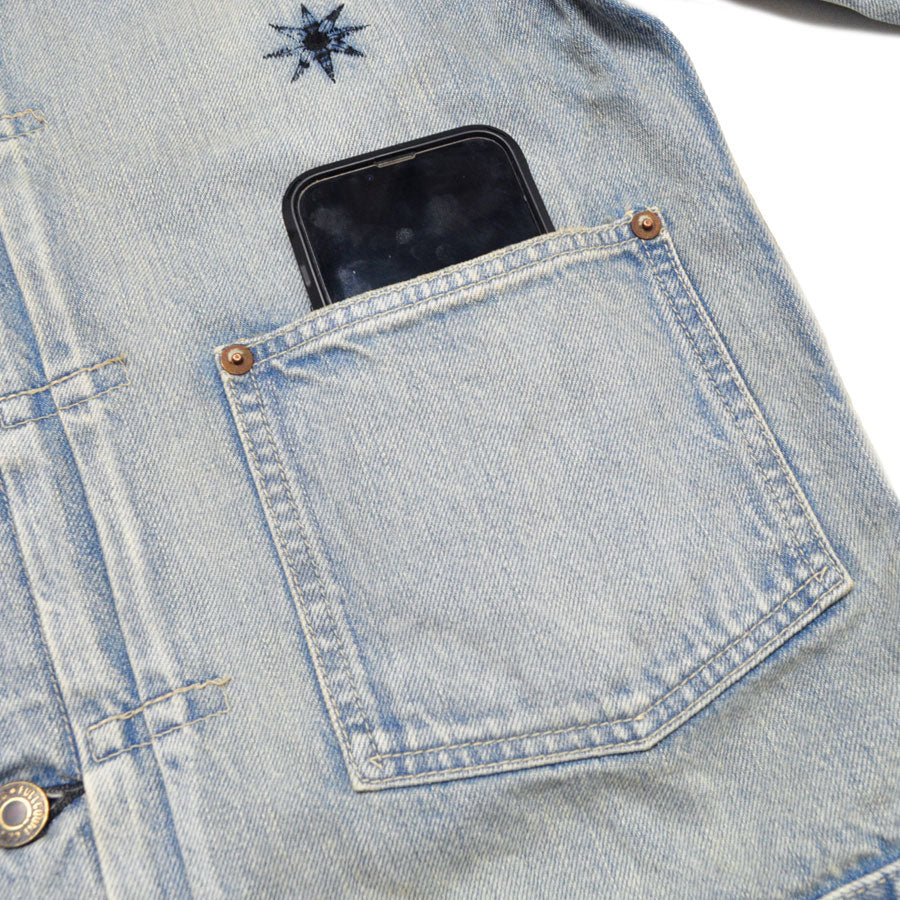 FULLCOUNT フルカウント デニムジャケット GFC2002HW Classic Pleated Denim Jacket (Hard Wash) GDC ジーディーシー