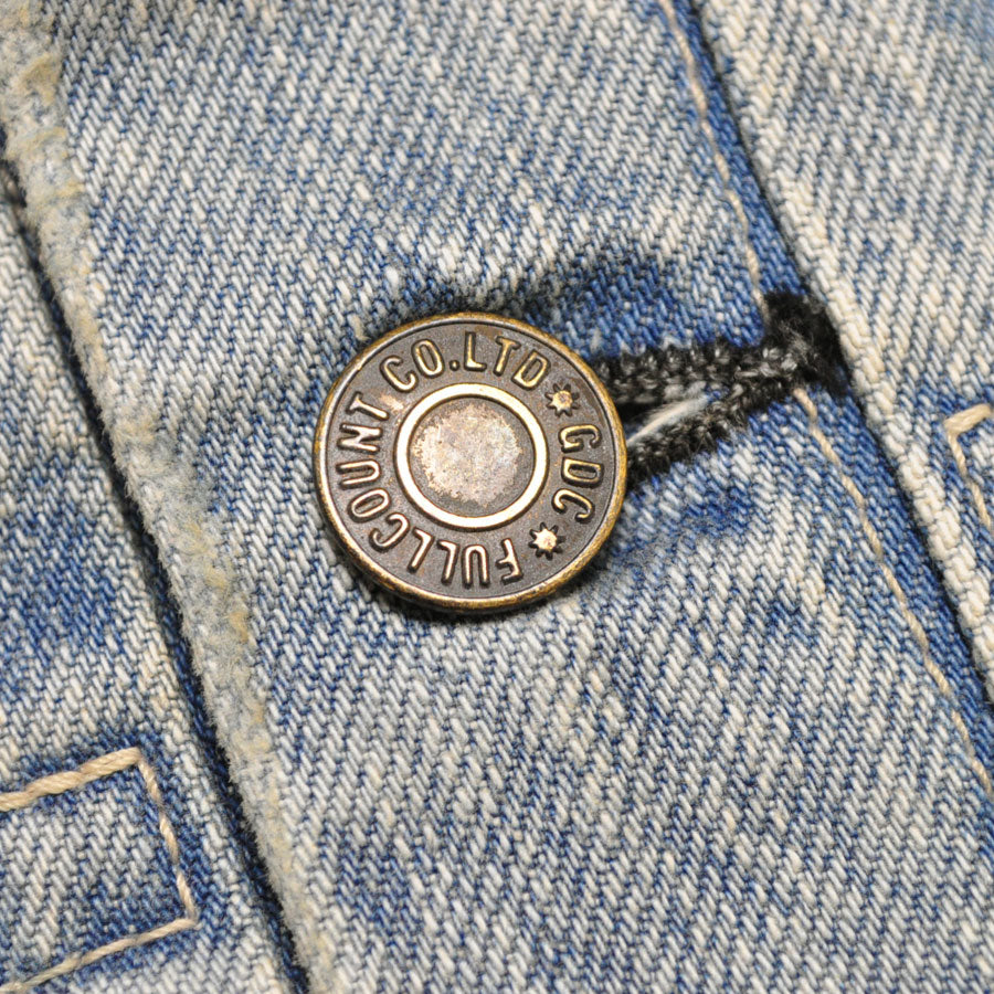 FULLCOUNT フルカウント デニムジャケット GFC2002HW Classic Pleated Denim Jacket (Hard Wash) GDC ジーディーシー