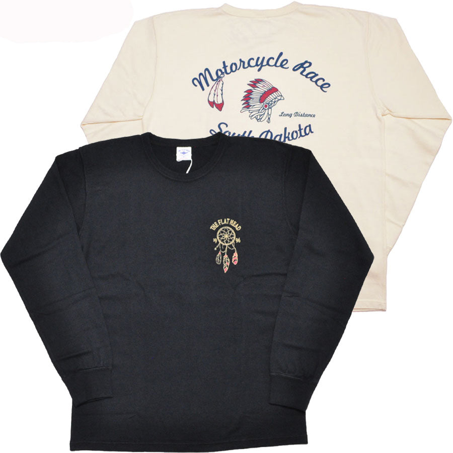 THE FLAT HEAD フラットヘッド Tシャツ 吊り生地 双糸 ロングスリーブTシャツ SOUTH DAKOTA FN-TML-105