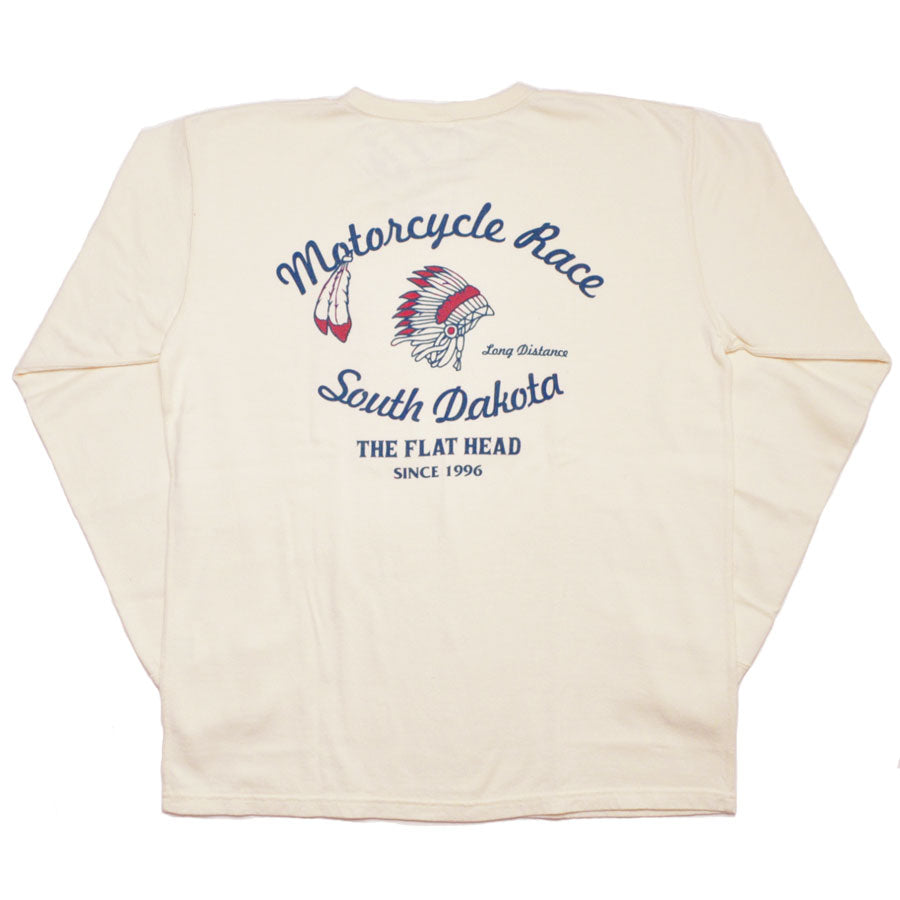 THE FLAT HEAD フラットヘッド Tシャツ 吊り生地 双糸 ロングスリーブTシャツ SOUTH DAKOTA FN-TML-105
