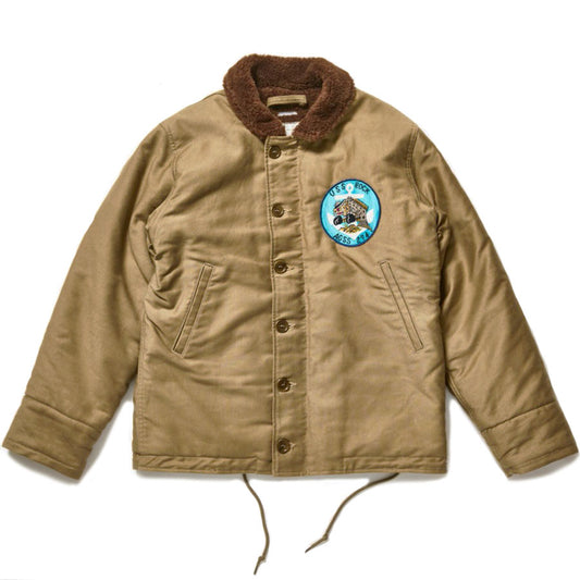 WAREHOUSE ウエアハウス ジャケット N-1ジャケット Lot 2181 NAF1168 N-1 WINTER JACKET KHAKI (NXs-1404) USS ROCK AGSS-274 WWII Submarine