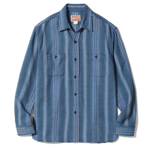 シュガーケーン SUGAR CANE ワークシャツ SC29784 NATIVE AMERICAN INDIGO DOBBY WORK SHIRT メンズ 長袖