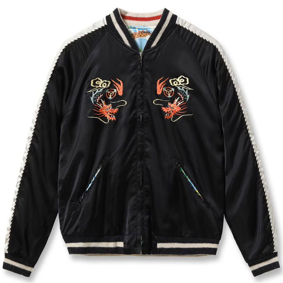テーラー東洋 TAILOR TOYO スカジャン TT15915-119 Late 1940s Style Acetate Souvenir Jacket “KOSHO & CO.” Special Edition (Hand Print) “JAPAN MAP” × “EAGLE, TIGER & DRAGON (HAND PRINT)”