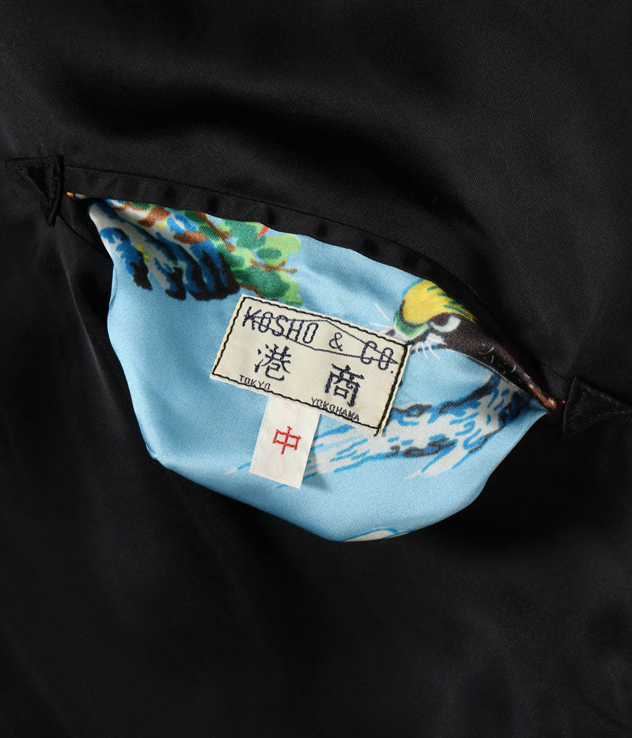 テーラー東洋 TAILOR TOYO スカジャン TT15915-119 Late 1940s Style Acetate Souvenir Jacket “KOSHO & CO.” Special Edition (Hand Print) “JAPAN MAP” × “EAGLE, TIGER & DRAGON (HAND PRINT)”