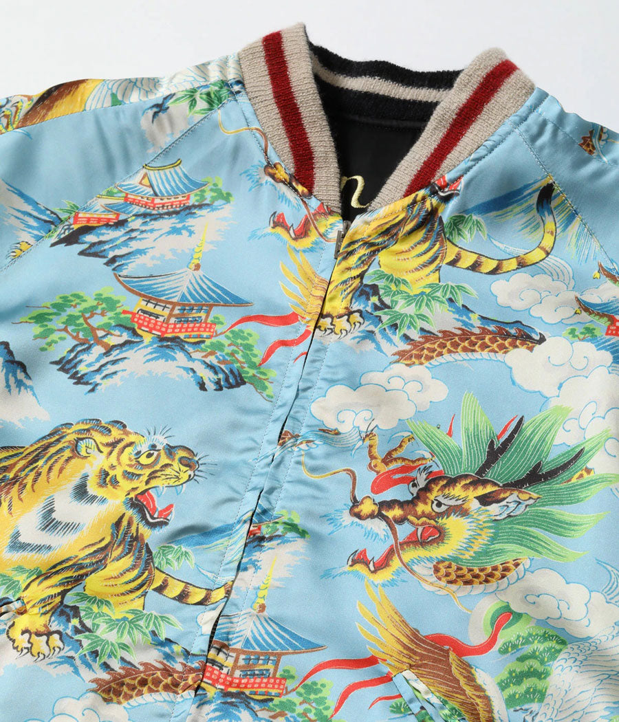 テーラー東洋 TAILOR TOYO スカジャン TT15915-119 Late 1940s Style Acetate Souvenir Jacket “KOSHO & CO.” Special Edition (Hand Print) “JAPAN MAP” × “EAGLE, TIGER & DRAGON (HAND PRINT)”