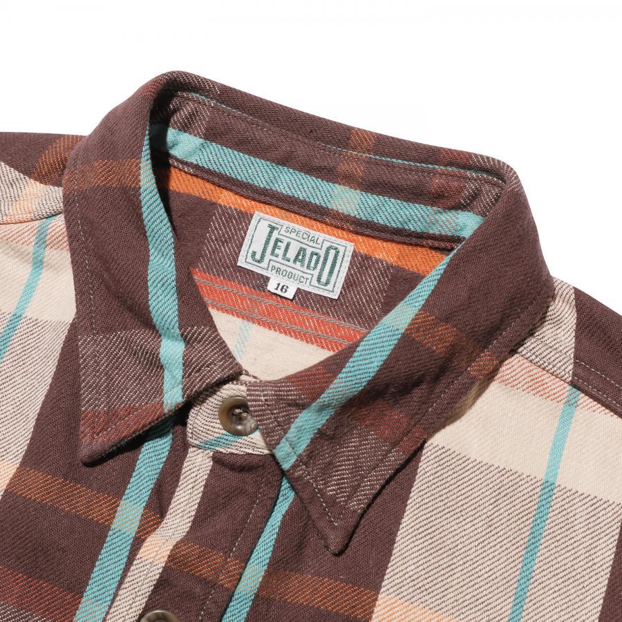 JELADO ジェラード ネルシャツ Unionworkers Shirt Short JP23131 メンズ 長袖