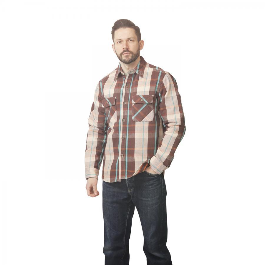 JELADO ジェラード ネルシャツ Unionworkers Shirt Short JP23131 メンズ 長袖