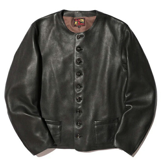 JELADO ジェラード レザージャケット The 2 Monkeys ザ・トゥーモンキーズ Round-neck Leather Waistcoat TM03430